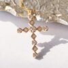 1_23479d2c-11fd-4b7c-b2cf-c08b190c55b2 18K Gold Diamond Cross Necklace | Delicate Vintage Pendant