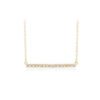 Dainty Diamond Bar Necklace, Delicate Minimalist Diamond Bar Necklace, 14k Gold Tiny Diamond Bar Necklace Valentines Day / Holiday Sale