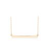Dainty Diamond Bar Necklace, Delicate Minimalist Diamond Bar Necklace, 14k Gold Tiny Diamond Bar Necklace Valentines Day / Holiday Sale