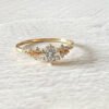 30C32324-1FBF-45EB-BAF2-F1A824C7B2CA-1 18K Solid Gold Cluster engagement ring