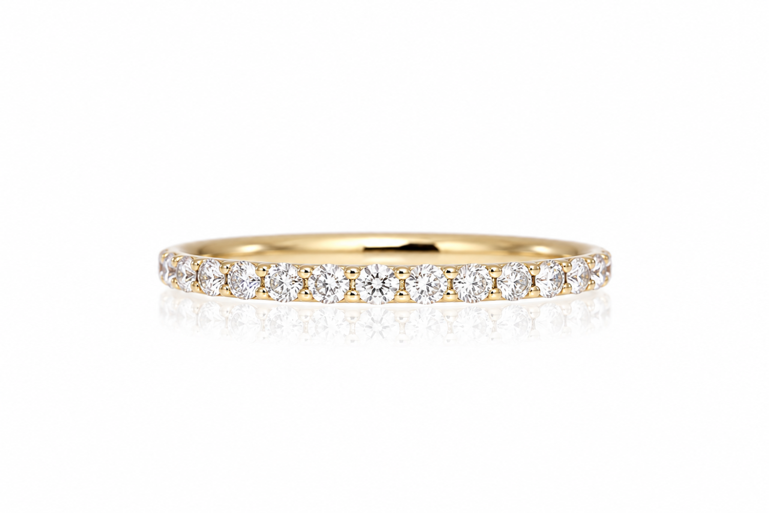 3ac72b1d-a80e-4e8a-8914-31a11d8fe3e1 14k Solid Gold Genuine Diamond Eternity Band Wedding Band Stack Ring For Women ,18K Solid Gold Diamond Wedding stacking Band ,