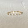 5678DFDC-DBC0-4F17-82C4-81F0F2A46CE6-1 Petite Diamond Distance Band,Mose Code Ring,14K Solid Gold Diamond Ring,14K Moissanite rings,Stacktable Rings,snowdrift rings,wedding bands