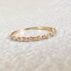 6F631E66-1D3B-430A-90E2-8BBDBAAE7FF9-1 Petite Diamond Distance Band,Mose Code Ring,14K Solid Gold Diamond Ring,14K Moissanite rings,Stacktable Rings,snowdrift rings,wedding bands