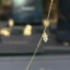 18K Gold 0.50 CT Lab Grown Diamond Marquise Floating Necklace