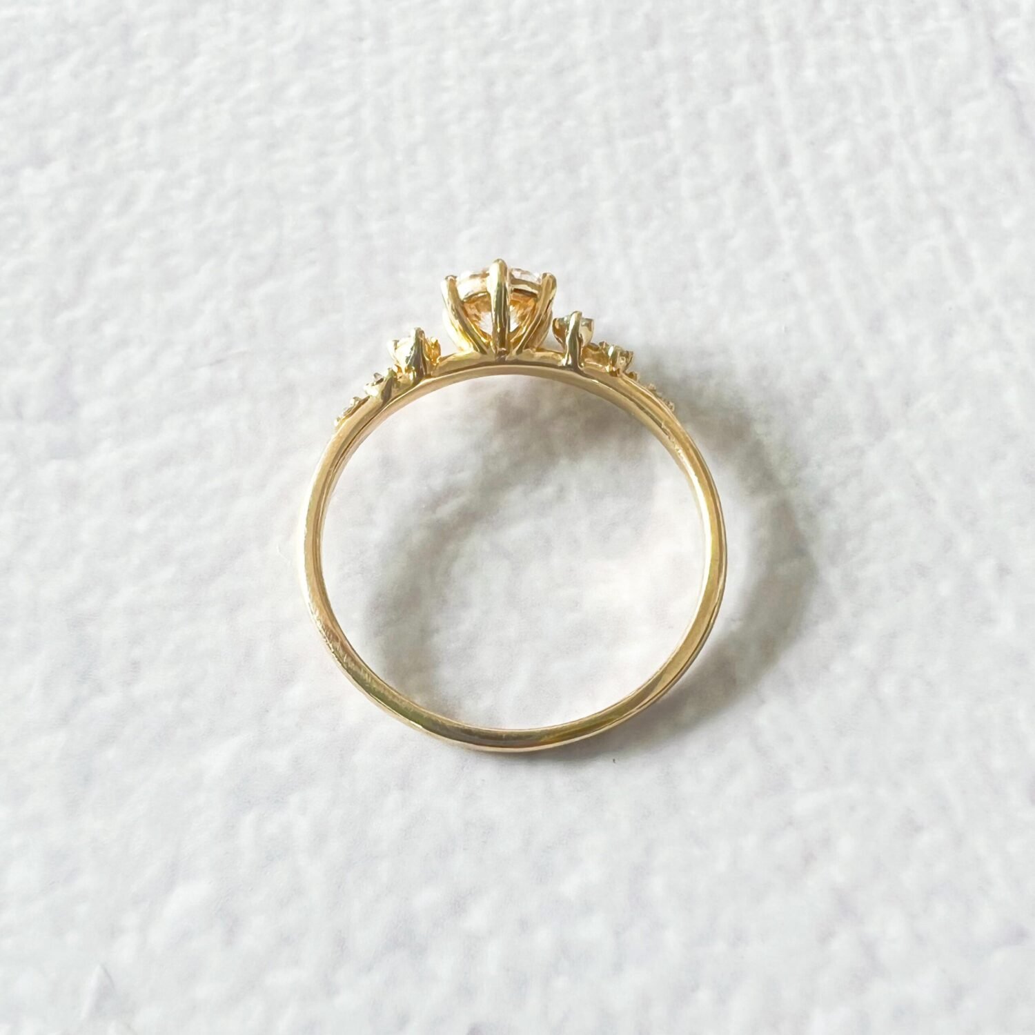 IMG-4039-1 18K Solid Gold Cluster engagement ring