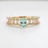 18K Solid Gold Ruby Ring，Ruby Enternity Ring，Ruby Ring Solid Gold