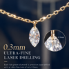 18K Gold 0.50 CT Lab Grown Diamond Marquise Floating Necklace