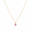 f890fe08-e06b-4a93-b453-60af1f80a56e 18K Solid Gold Morganite Pendant