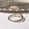 18K Solid Gold Diamond & Freshwater Pearl Ring
