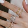 14k Solid Gold Wedding Band 3mm CoCo 18Kt Wedding Ring Solid Gold Men’s Women‘s Wedding Ring Thin Promise Ring Free Laser Entgrave