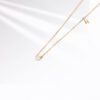 Certified Diamond Initial Necklace / 14k Gold Diamond Letter Necklace / Diamond Bezel Letter Necklace / Moms Day Necklace / Personalized