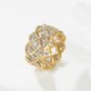 18K Gold Twist Rope Ring