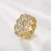 18K Gold Twist Rope Ring