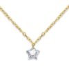 14K Solid Gold Star Necklace Gold，18K Gold Moissanite Star Necklace, Diamond Star Charm, Gift For Wife, Graduation Gift