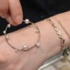 il_794xN.4836689256_2r5y-2 Akoya Pearl Earrings ,Solid Gold Oversized Hoop Earrings, Large Gold Hoop Earrings, Gift for Her