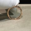 14K Solid Gold Nail Ring Full Diamonds