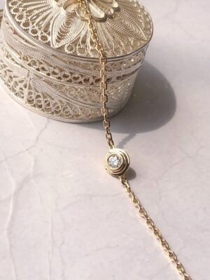 18k Solid Gold Cuban Link Chain Bracelet | Gold Chain Bracelet | Diamond Cuban Bracelet | Cuban Chain Bracelet For Women | Gold Bracelet