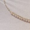 18K Diamond Cluster Chain Bracelet
