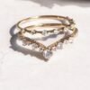 il_fullxfull.3610745064_n1iv-1 Petite Diamond Distance Band,Mose Code Ring,14K Solid Gold Diamond Ring,14K Moissanite rings,Stacktable Rings,snowdrift rings,wedding bands