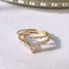 il_fullxfull.3610746652_54jv-1 Petite Diamond Distance Band,Mose Code Ring,14K Solid Gold Diamond Ring,14K Moissanite rings,Stacktable Rings,snowdrift rings,wedding bands