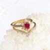 il_fullxfull.3632805526_5wl8-1 18K Ruby Ring Diamond Engagement Ring
