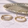 14K Mose Code ring，14K Solid gold Delicate Moissanite Ring, stackable rings , stackable rings ,diamond engagement ring,stackable rings set