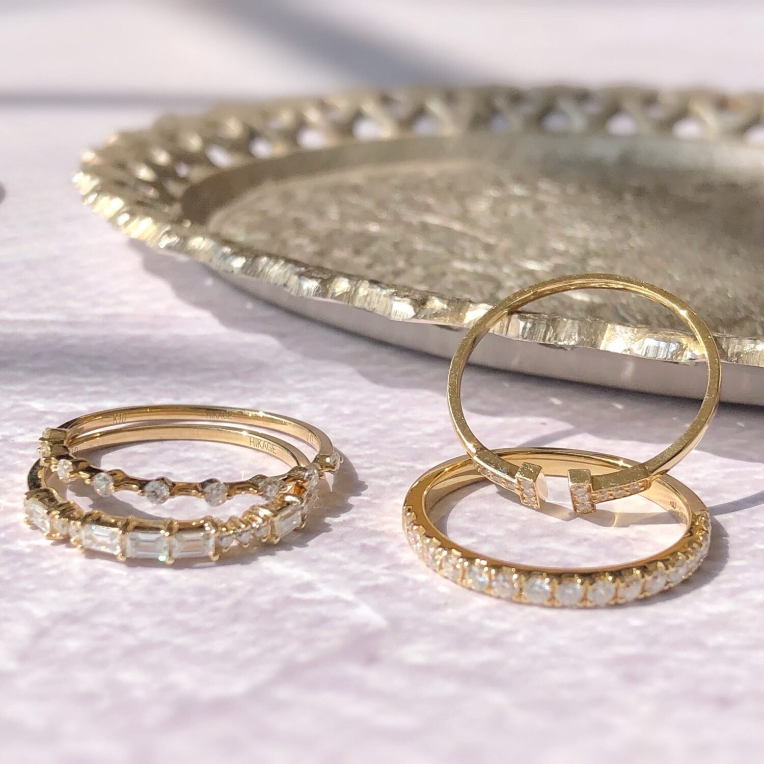 14K Mose Code ring，14K Solid gold Delicate Moissanite Ring, stackable rings , stackable rings ,diamond engagement ring,stackable rings set