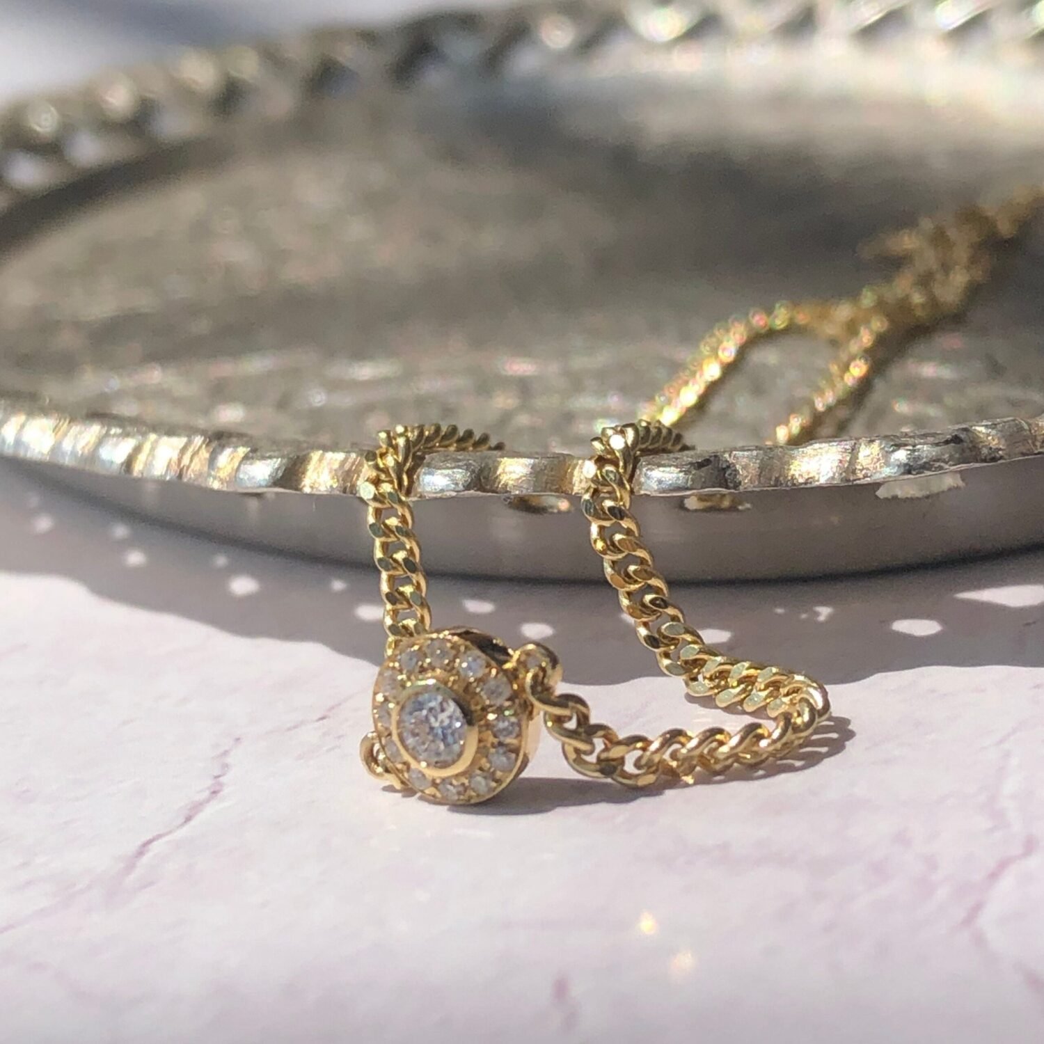 18k Solid Gold  Cuban Link Chain Bracelet | Gold Chain Bracelet | Diamond Cuban Bracelet | Cuban Chain Bracelet For Women | Gold Bracelet