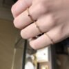 14k Solid Gold Sapphire Marquise Band Ring, Dainty Lace Ring, Marquise Gold Ring, Stackable Band, Marquise Wedding Ring in 14k Solid Gold