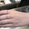 14k Solid Gold Sapphire Marquise Band Ring, Dainty Lace Ring, Marquise Gold Ring, Stackable Band, Marquise Wedding Ring in 14k Solid Gold
