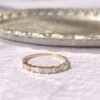 14K Mose Code ring，14K Solid gold Delicate Moissanite Ring, stackable rings , stackable rings ,diamond engagement ring,stackable rings set