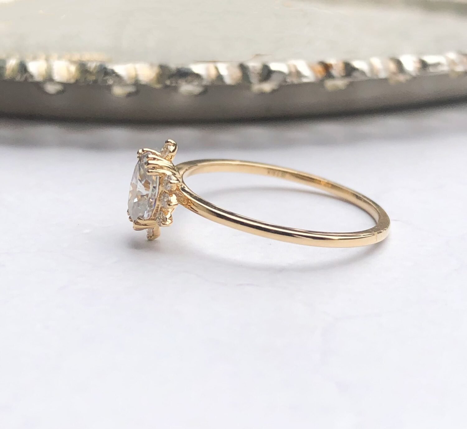 Stargaze moissanite engagement ring