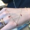 il_fullxfull.3885760469_seof Ruby Necklace, Ruby Necklace 14K Gold, marquise necklace, July Birthstone