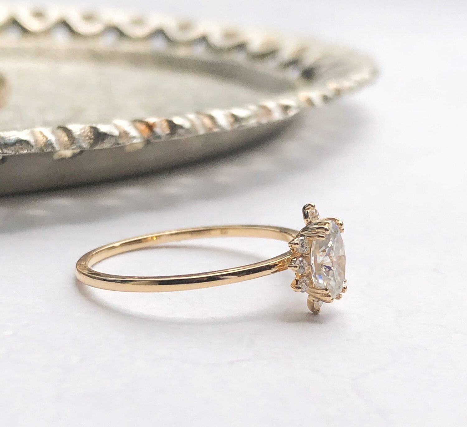 Stargaze moissanite engagement ring