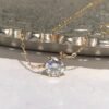 18K Natural Diamond necklace Fine Jewelry with Gia Certificate