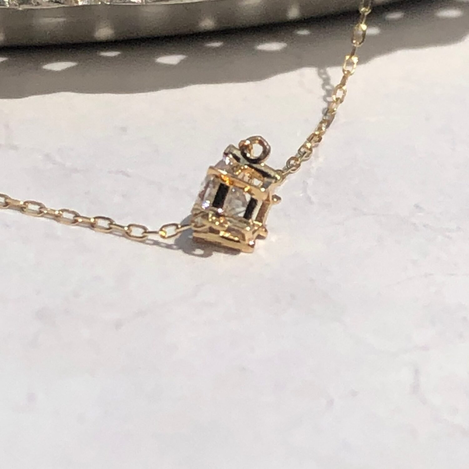 18K Natural Diamond necklace Fine Jewelry with Gia Certificate