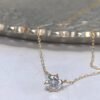 18K Natural Diamond necklace Fine Jewelry with Gia Certificate