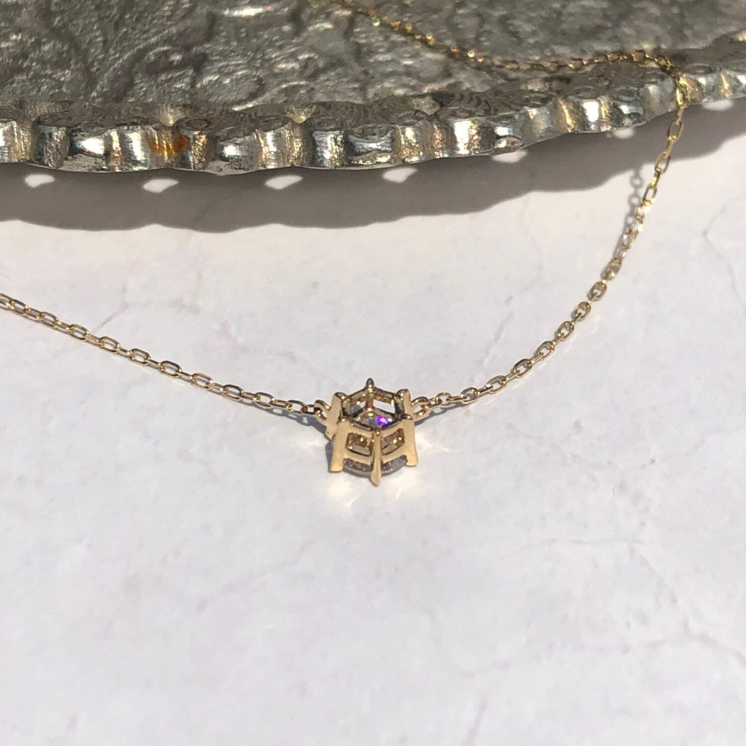 18K Natural Diamond necklace Fine Jewelry with Gia Certificate