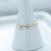 14K Solid Gold Diamond Chain Ring，14K Solid Gold Asscher Diamond Chain Ring，Moissanite Chain Ring