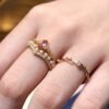 Pink Sapphire Ring 18K Gold