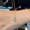 14Kt Gold Aquamarine Necklace, Aquamarine Teardrop Necklace, Aquamarine Pendant, March Birthstone Necklace