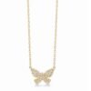 il_fullxfull.4546115155_fsbr-1 14K Dainty Diamond Butterfly Necklace,Diamond Butterfly Necklace,Minimalist Necklace,Gift for her,Birthday gift