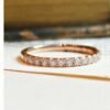 il_fullxfull.4562417332_bog8-1 14k Solid Gold Genuine Diamond Eternity Band Wedding Band Stack Ring For Women ,18K Solid Gold Diamond Wedding stacking Band ,