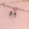 Custom Initial Necklace, Personalised Letter Necklace, Dainty Minimalist Letter Charm Jewellery, Gift For Her, Birthday Valentines Gift