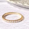 il_fullxfull.4609804313_ngjd-1 14k Solid Gold Genuine Diamond Eternity Band Wedding Band Stack Ring For Women ,18K Solid Gold Diamond Wedding stacking Band ,