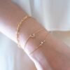 il_fullxfull.4643266335_i7pd-1 18K Solid Gold Star Bracelet Diamond 14K gold Diamond bracelet celestial Chain Bracelet ,Handmade Jewelry,Jewelry for Her,Mum Gift