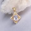 18kt gold stone necklace Lavender Spinel,14Kt Spinel Necklace Pendant Gold purple necklace pendant 18Kt Gold Diamond Spinel Necklace