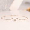 il_fullxfull.4684161755_lgrs-1 18K Solid Gold Star Bracelet Diamond 14K gold Diamond bracelet celestial Chain Bracelet ,Handmade Jewelry,Jewelry for Her,Mum Gift