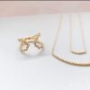 14kt Gold Diamond Criss Cross X Ring, 14K two tone rose gold and white gold gold Diamond Ring, Criss Cross Ring 0.20TCW