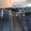 Drilled Diamond Necklace，18K Solid Gold Diamond Necklace，Dainty Diamond Necklace for Women，Bridal Necklace Gold，Gift For Her